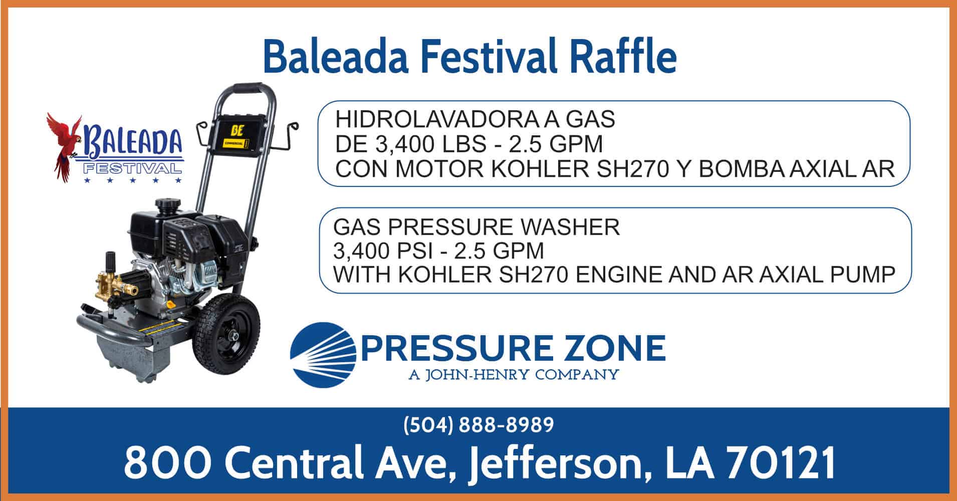 Baleada Festival Raffle Pressure Zone